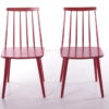 Vintage set of 2 Scandinavian wooden kitchen chairs, 1960s