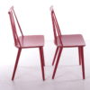 Vintage set of 2 Scandinavian wooden kitchen chairs, 1960s
