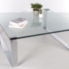 German Chrome and Glass coffee table Model Klassik 1022 Van Peter Draenert, 1960s