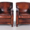 Set of Two Vintage Sheepskin Armchairs