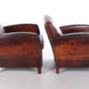 Set of Two Vintage Sheepskin Armchairs