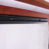 Vintage Wall coat rack with metal and wood with 5 hooks and hat rack, 60s