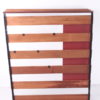 Vintage Wall coat rack with metal and wood with 5 hooks and hat rack, 60s
