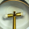 Black shade brass table lamp by C.E. Fors for EWÅ Värnamo 1960s, Sweden