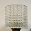 Brass wall lamp pair with crystal glass by Carl Fagerlund for Orrefors, Sweden 1960s