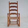 Danish design, 60s, rockingchair, oak wood, natural fiber, original condition