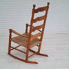 Danish design, 60s, rockingchair, oak wood, natural fiber, original condition