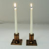 Lovely bronze candleholder pair by GAB Sweden 1930s