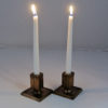 Lovely bronze candleholder pair by GAB Sweden 1930s