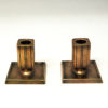 Lovely bronze candleholder pair by GAB Sweden 1930s