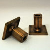 Lovely bronze candleholder pair by GAB Sweden 1930s