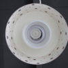 Vintage Hanging lamp with glass and metal 1950s