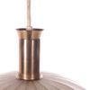 Round beige hanging lamp from Sweden, 1960s