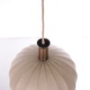 Round beige hanging lamp from Sweden, 1960s