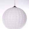 Vintage milk glass hanging lamp by Peill und Putzler, 1960s