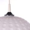 Vintage milk glass hanging lamp by Peill und Putzler, 1960s