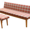 1960's Mid Century Sofa Bed with Tabouret in Original Fabric 1960's Mid Century Sofa Bed with Tabouret in Original Fabric