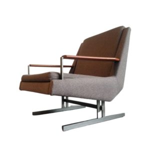 RANKA LOUNGE CHAIR BY LOUIS VAN TEEFFELEN FOR WEBE, 1960S.