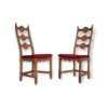 1960s, Original Danish design by Henning Kjærnulf, pair of chairs, oak wood 1960s, Original Danish design by Henning Kjærnulf, pair of chairs, oak wood