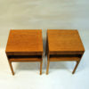 Swedish oak night table pair Casino by Engström & Myrstrand for Tingströms 1960s