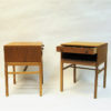 Swedish oak night table pair Casino by Engström & Myrstrand for Tingströms 1960s