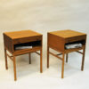 Swedish oak night table pair Casino by Engström & Myrstrand for Tingströms 1960s