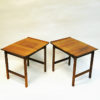 Swedish Teak sidetable pair Frisco by Folke Ohlsson for Tingströms 1960s