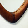 Swedish Vintage oval Pine Wall mirror from the 1950s