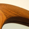 Swedish Vintage oval Pine Wall mirror from the 1950s