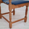 1960s, Original Danish design, Henning Kjærnulf style, 5 pcs chairs, oak wood