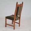 1960s, Original Danish design, Henning Kjærnulf style, set of high back dinning chairs, oak wood