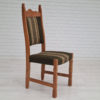 1960s, Original Danish design, Henning Kjærnulf style, set of high back dinning chairs, oak wood