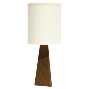 Lovely Nordic brown leatherette Table lamp 1950s