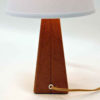 Lovely Nordic brown leatherette Table lamp 1950s