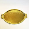 Large Swedish oval brass plate/tray with handles 1930-1940s