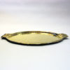Large Swedish oval brass plate/tray with handles 1930-1940s