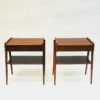 Midcentury mahogany night tables pair by Calström & Co - Sweden 1960s