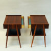 Midcentury mahogany night tables pair by Calström & Co - Sweden 1960s