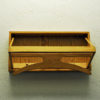 Swedish wall mounted pine wood valet rack 1970s