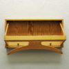 Swedish wall mounted pine wood valet rack 1970s