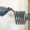 Industrial Grey Enamel Wall Scissor Lamp from Siemens, 1930s Industrial Grey Enamel Wall Scissor Lamp from Siemens, 1930s