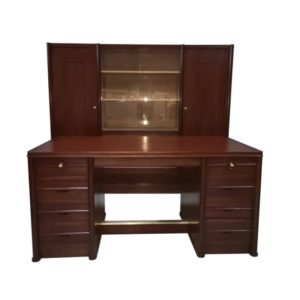 bookcase desk mahogany art deco 1940