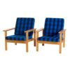 Restored beech easy chair