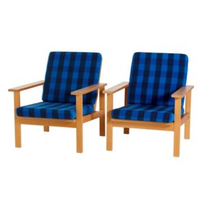 Restored beech easy chair