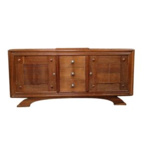 Gilded oak sideboard 1930 art deco