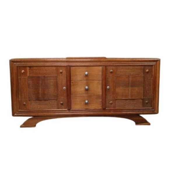 Gilded oak sideboard 1930 art deco