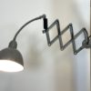 Grey Industrial Scissor Wall Lamp from Elektroinstala, 1960s