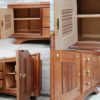 Gilded oak sideboard 1930 art deco