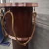 Dutch boat bar solid oak and red copper 1940s 1950s Art deco