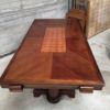 Solid mahogany table gaston poisson art deco 1940